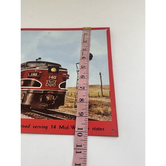 Rock Island Lines Metal Sign AAA‎ Sign Company Train Enthusiasts - Picture 12 of 13